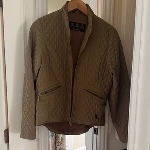 Barbour Women's Quilted Sport Jacket - Khaki.  Size 4